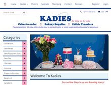 Tablet Screenshot of kadies.co.za